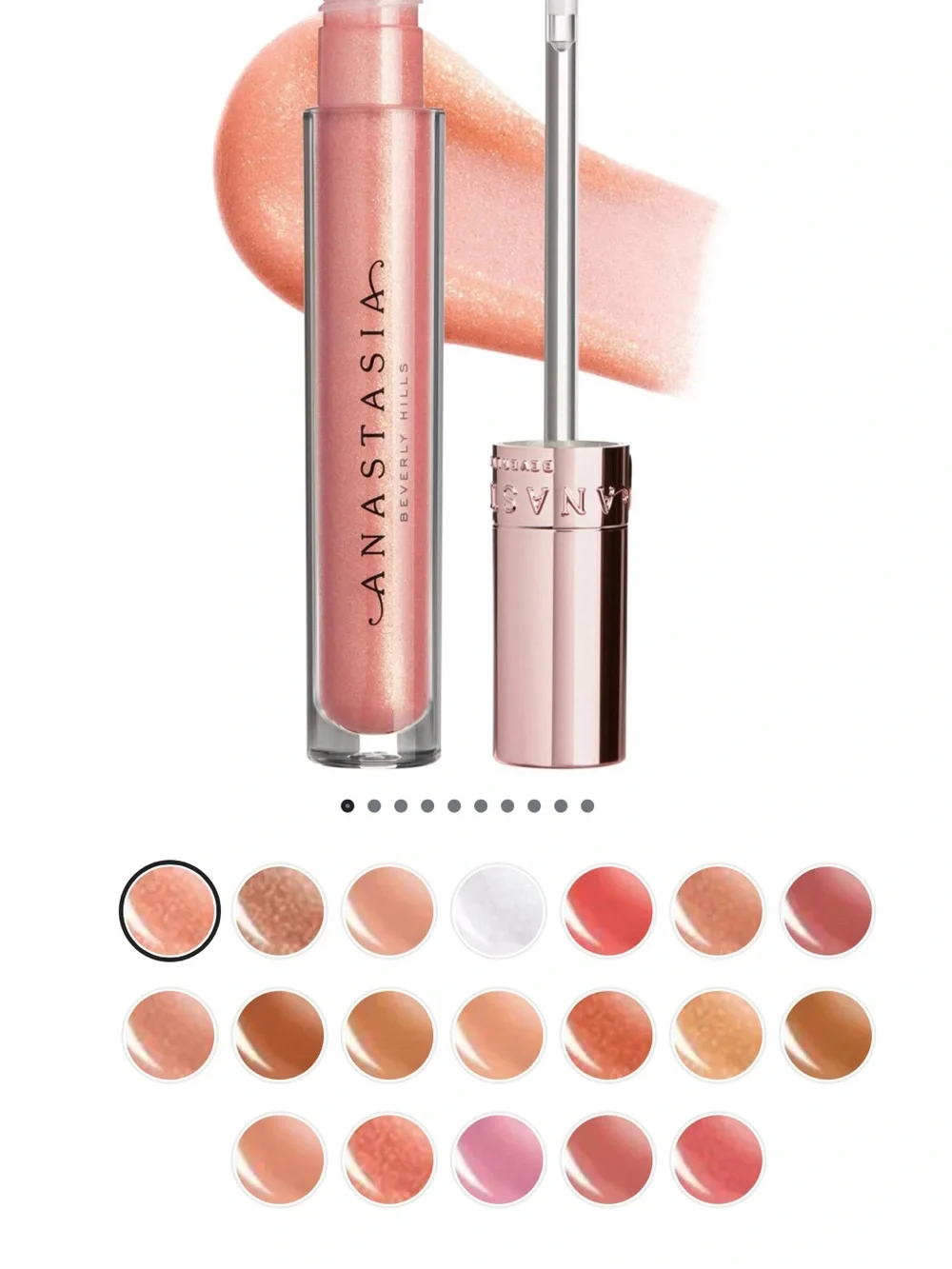 Anastasia Beverly Hills Shimmering Peach Pink Lip Gloss